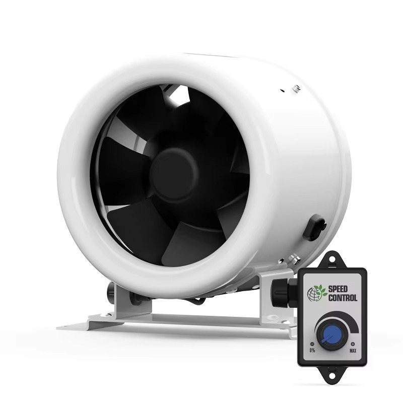 Exhaust Fan Industrial - Wentylator kanałowy 8-calowy, o niskim poborze