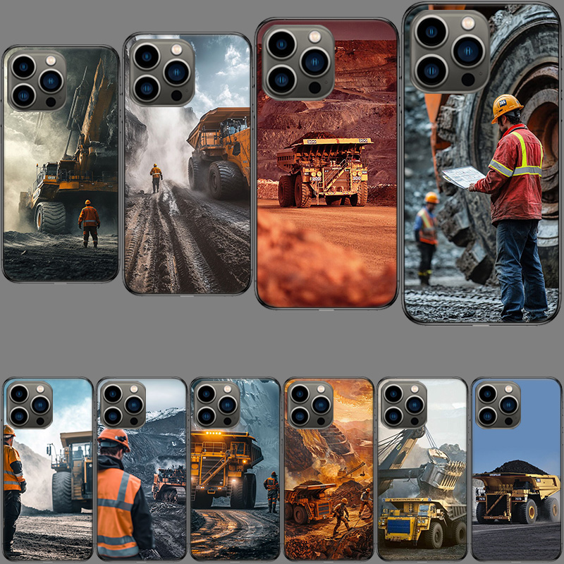 Heavy Equipment Inspection - Wytrzymałe etui na telefon z motywem