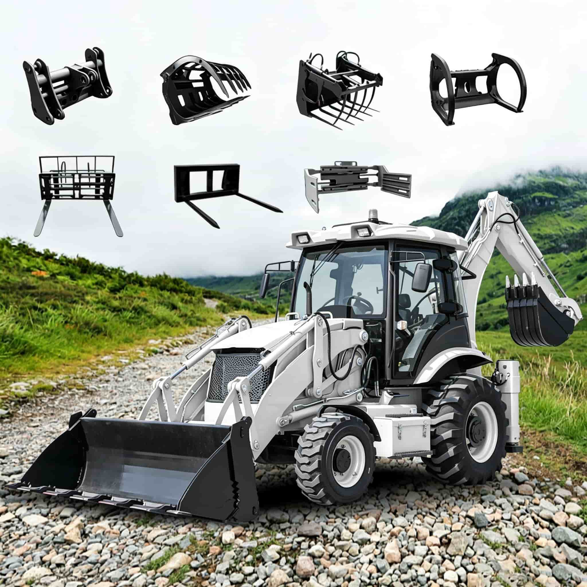 Tractor Backhoe - Ładowarko-kształtarka z certyfikatem CE 40-30C, emisja