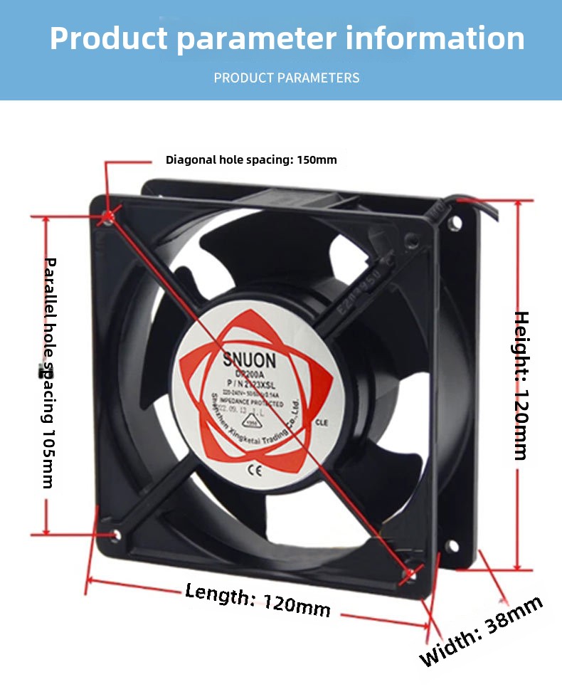 12038 Mini 120x120 Mały wentyl – Exhaust Fan Industrial recenzja i cena