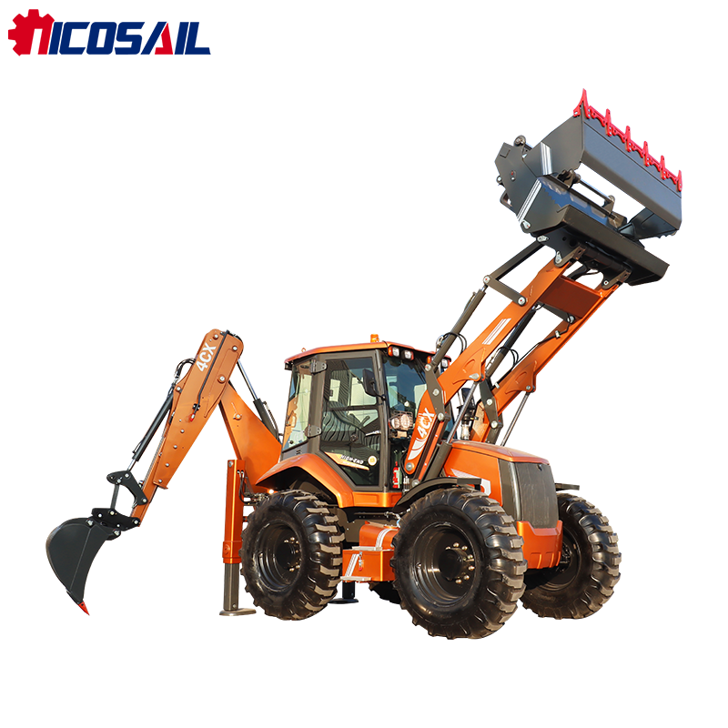 Koparko-ładowarka 4CX z silnik – Tractor Backhoe recenzja i cena