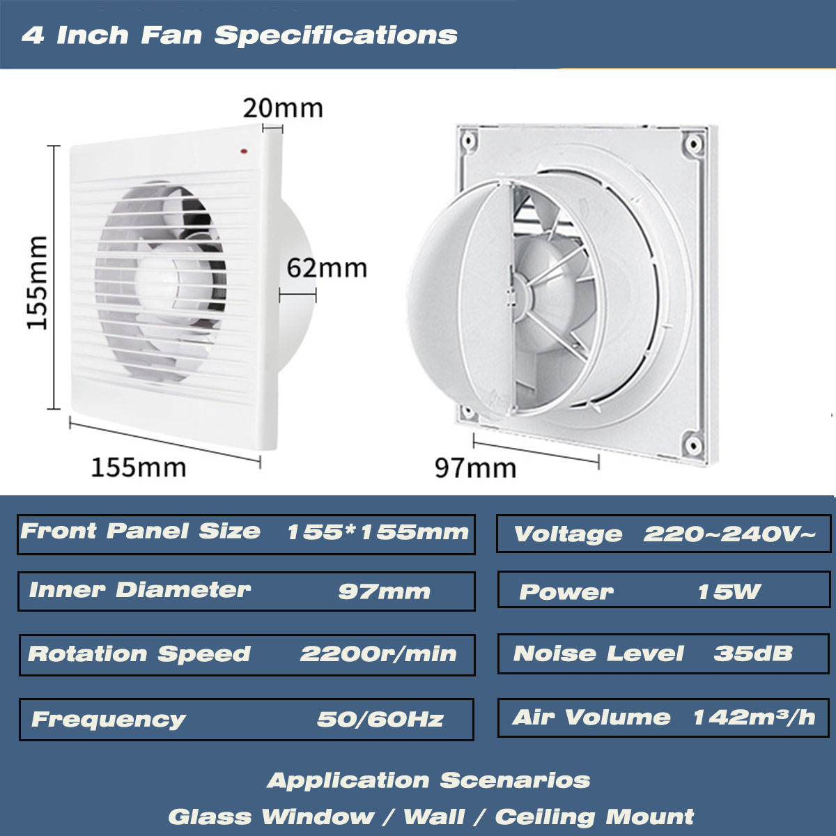 Wentylator wyciągowy cichy, mo – Exhaust Fan Industrial recenzja i cena